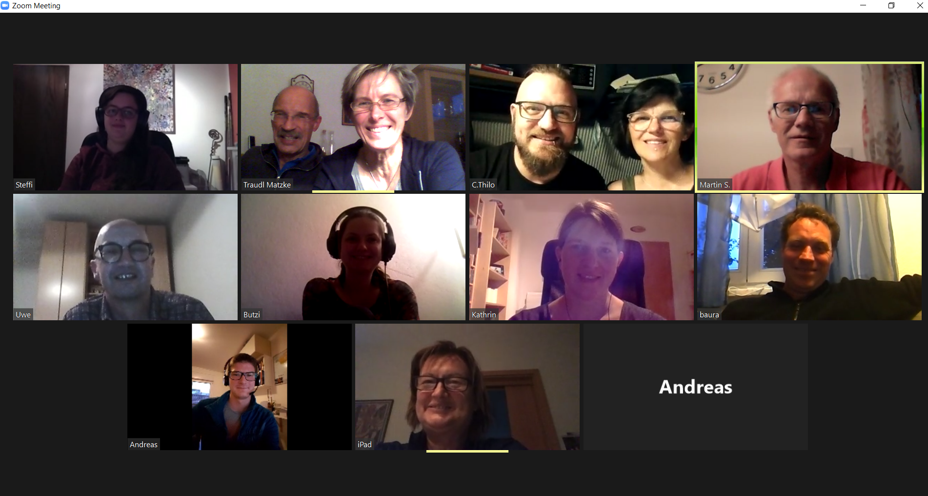 Zoom Ausschuss Sitzung